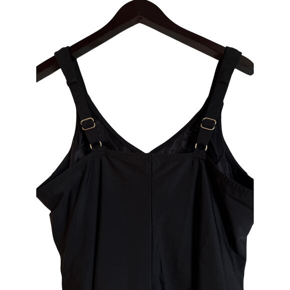 Lands End Sz 20W/L Slender Suit Tummy Control Skirted One Piece Swimsuit - Picture 9 of 9